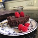 Healthy Dark Chocolate Keto Brownies with Frosting